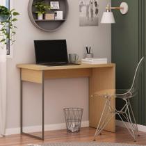 Mesa Escrivaninha 100cm p/ Quarto c/ Lateral Metal 100% MDF