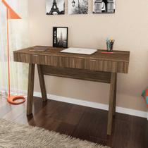 Mesa Escrivaninha 120cm com Pés Retrô e 2 gavetas ME4128 Tecnomóbili