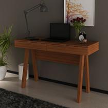 Mesa Escrivaninha 120cm com Pés Retrô e 2 gavetas ME4128 Tecnomóbili