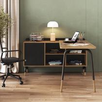 Mesa Escrivaninha 136cm Balcão Credenza 1 Gav 1 Porta 136cm Home Office Flexus Mesa Escrivaninha 136cm Balcão Credenza 1 Gav 1 Porta 136cm Home Office Flexus