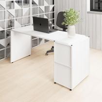 Mesa Escrivaninha 150cm x 60cm e Armário 2 Portas F5 Office