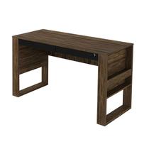 Mesa Escrivaninha 2 Gavetas 127x74,5x60cm Nogal/Preto Mesa Escrivaninha 2 Gavetas 127x74,5x60cm Nogal/Preto