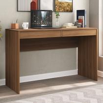 Mesa Escrivaninha 2 Gavetas Nogal Ho-2932 - Hecol Móveis Mesa Escrivaninha 2 Gavetas Nogal Ho-2932 - Hecol Móveis