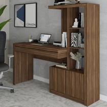 Mesa Escrivaninha 2 Portas 1 Gaveta para Computador Homework Nogal - Panorama Móveis Mesa Escrivaninha 2 Portas 1 Gaveta para Computador Homework Nogal - Panorama Móveis