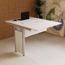 Mesa Escrivaninha 90cm Auxiliar Plataforma de Acoplar com Caixa de Tomada para Escritório Corporate
