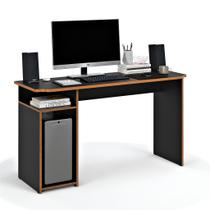 Mesa Escrivaninha Athenas 115cm com Nichos Laterais em MDF e MDP Design Moderno Compacta para Home Office Estudo Escritório Mesa Escrivaninha Athenas 115cm com Nichos Laterais em MDF e MDP Design Moderno Compacta para Home Office Estudo Escritório