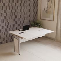 Mesa Escrivaninha Auxiliar Plataforma Dupla de Acoplar para Escritório 150cm Corporate Cinza