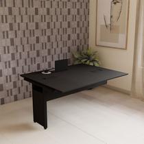 Mesa Escrivaninha Auxiliar Plataforma Dupla de Acoplar para Escritório 150cm Corporate Preto Mesa Escrivaninha Auxiliar Plataforma Dupla de Acoplar para Escritório 150cm Corporate Preto