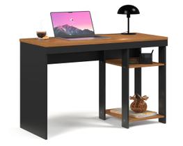 Mesa Escrivaninha Beta Gamer Luxo Prateleiras Home Office Estudo Escritório Trabalho Multiuso Nichos Sala Notebook Quarto Computador Impressora