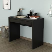 Mesa Escrivaninha com 1 Gaveta 74x90 cm Office ME4107 Preto