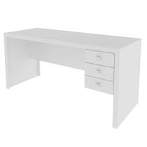 Mesa Escrivaninha com 3 Gavetas para Escritório 155cm ME4113 Branco Tecnomobili Home Office