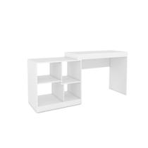 Mesa escrivaninha com 4 nichos ME403 - DJD - Branco