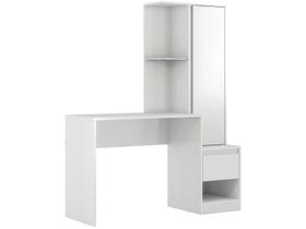 Mesa Escrivaninha com Armário Morada 1 Porta 1 Gaveta Branco - Demóbile