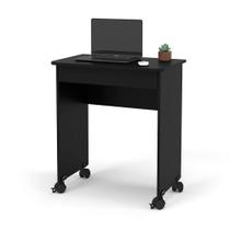 Mesa Escrivaninha Compact Apoio Suporte para Notebook Computador PC Organização e Decoração com Design Moderno Preto