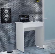 Mesa Escrivaninha Compacto Not 0,70 para Quarto e Office com Gaveta Branco Mesa Escrivaninha Compacto Not 0,70 para Quarto e Office com Gaveta Branco