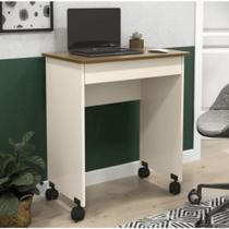 Mesa Escrivaninha Compacto Not 0,70 Para Quarto E Office Com Gaveta Off White-freijó Mesa Escrivaninha Compacto Not 0,70 Para Quarto E Office Com Gaveta Off White-freijó