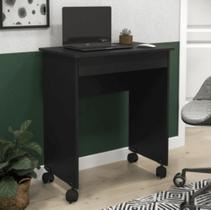 Mesa Escrivaninha Compacto Not 0,70 para Quarto e Office com Gaveta Preto