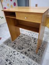 Mesa Escrivaninha Computador Com Gaveta Quarto Estudo Sala Home Office 70cm