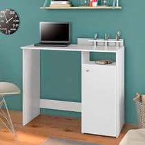 Mesa Escrivaninha Computador Notebook 1 Porta Branco