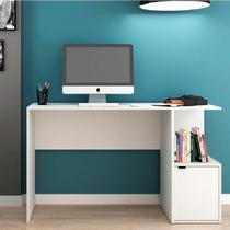 Mesa Escrivaninha de Computador Home Office 135cm BC75 Branco