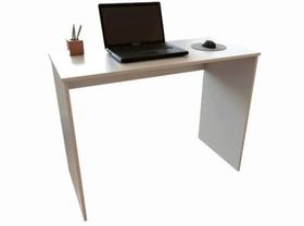 Mesa Escrivaninha De Estudo Home Office Em Mdf Branco