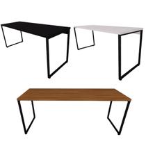 Mesa Escrivaninha Diretor Estilo Industrial Escritório Computador Camaleão 180cm