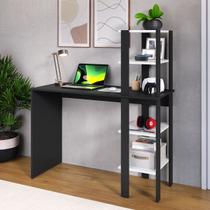 Mesa Escrivaninha Diretor Zorzi com Torre de Prateleiras Reversível, Home Office ou Mesa Gamer Compacta, Para Escritorio Mesa Escrivaninha Diretor Zorzi com Torre de Prateleiras Reversível, Home Office ou Mesa Gamer Compacta, Para Escritorio