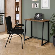 Mesa Escrivaninha Dobrável Para Notebook Aço Fit Canela
