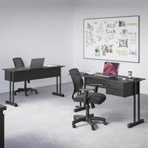 Mesa Escrivaninha Ecos para Escritório Home Office 120cm 2 Gavetas Industrial para Computador Notebook Mesa Escrivaninha Ecos para Escritório Home Office 120cm 2 Gavetas Industrial para Computador Notebook