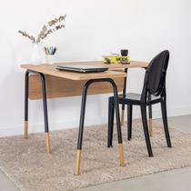 Mesa Escrivaninha em L 120cm Hanover/Preto Home Office