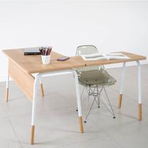 Mesa Escrivaninha em L 136cm Hanover/Branco Home Office