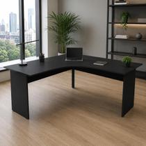 Mesa Escrivaninha em L 160cm x 60cm Pés Painel F5 Office Mesa Escrivaninha em L 160cm x 60cm Pés Painel F5 Office