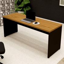 Mesa Escrivaninha Escritório 180x 60cm Pés Painel 100% MDF Corporate