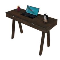 Mesa Escrivaninha Escritório 2 Gavetas ME4128 Rústico - Tecno
