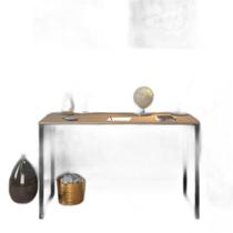 Mesa Escrivaninha Estudo Escritório Office Industrial 90Cm Mesa Escrivaninha Estudo Escritório Office Industrial 90Cm