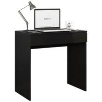 Mesa Escrivaninha Estudo Loft Minimalista BP 100% MDF 80cm com 01 Gaveta Preto - Abmaza
