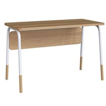 Mesa Escrivaninha Flexus 120cm - Hanover E Branco Mesa Escrivaninha Flexus 120cm - Hanover E Branco