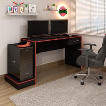 Mesa Escrivaninha Gamer Para 2 Monitores