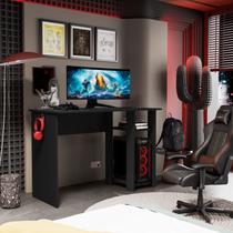 Mesa Escrivaninha Gamer Slim Com Suporte Para CPU Mesa Escrivaninha Gamer Slim Com Suporte Para CPU