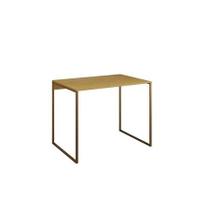 Mesa Escrivaninha Grécia 80x46cm Tampo de Madeira Base Ferro Modelo Industrial