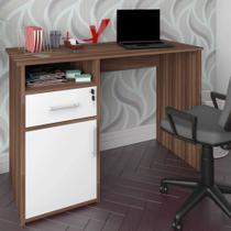 Mesa Escrivaninha Hall 1 Porta 1 Gaveta Ipê/Branco - Artany Mesa Escrivaninha Hall 1 Porta 1 Gaveta Ipê/Branco - Artany
