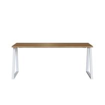 Mesa Escrivaninha Home Office Concept 160cm Industrial Artesano Nogal e Branco Marrom Mesa Escrivaninha Home Office Concept 160cm Industrial Artesano Nogal e Branco Marrom