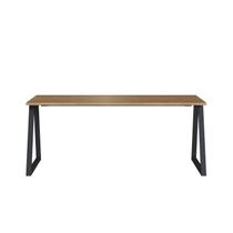 Mesa Escrivaninha Home Office Concept 160cm Industrial Artesano Nogal e Preto Marrom Mesa Escrivaninha Home Office Concept 160cm Industrial Artesano Nogal e Preto Marrom