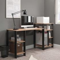 Mesa Escrivaninha Home Office Montana Com Prateleiras Para Objetos - Pleno