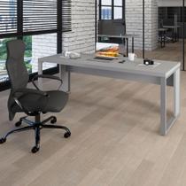 Mesa Escrivaninha Industrial 1.90m Pés Metal Cinza F5 Office F5