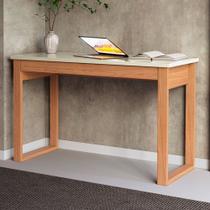 Mesa Escrivaninha Industrial 1 Gaveta 100% Mdf Off White/Freijó F24 - Pradel Mesa Escrivaninha Industrial 1 Gaveta 100% Mdf Off White/Freijó F24 - Pradel