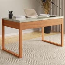 Mesa Escrivaninha Industrial 100% Mdf Off White/Freijó F20 - Pradel Mesa Escrivaninha Industrial 100% Mdf Off White/Freijó F20 - Pradel