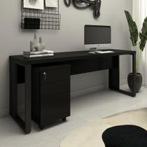 Mesa Escrivaninha Industrial 1,90m com Gaveteiro e Pés Metal Mesa Escrivaninha Industrial 1,90m com Gaveteiro e Pés Metal