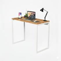 Mesa Escrivaninha Industrial 90cm para Home Office Moderna Computador Escritório