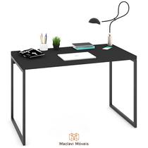 Mesa Escrivaninha Industrial Aço 150 x 60 para estudo trabalho Preta